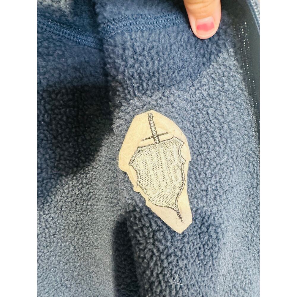 EDDIE BAUER Blue Full Zip Up SGC Embroidered Front Zip Pocket Jacket sz Large - Picture 10 of 13